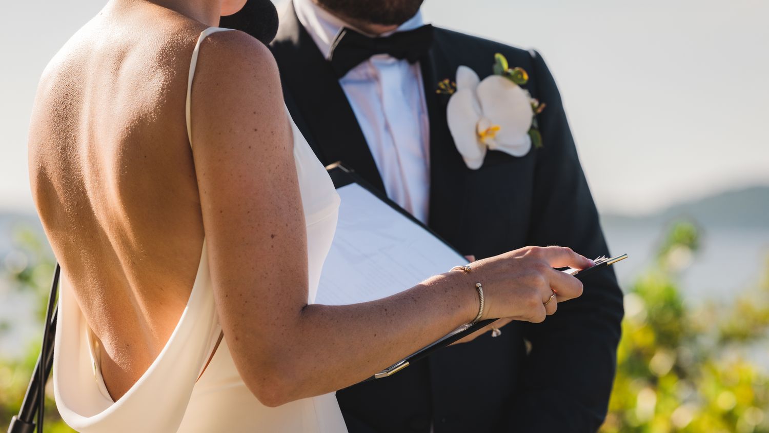 Island Media Co. at work on a wedding day